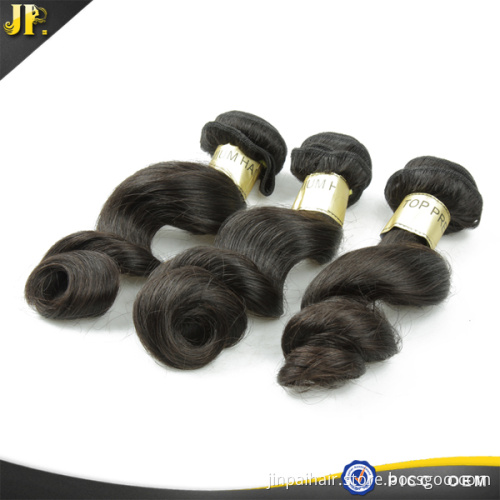 factory directly sale of loose wave natural color virgin hair weft